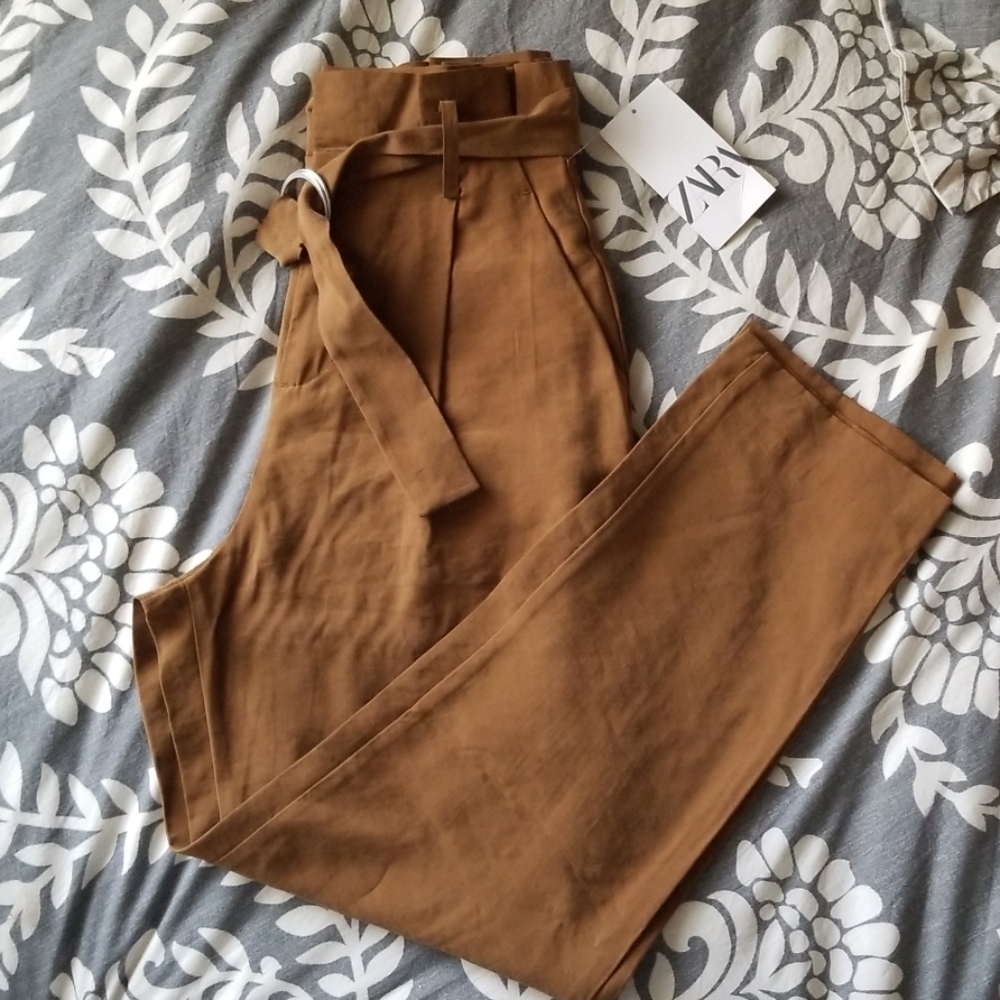 Zara paperbag waisted pants